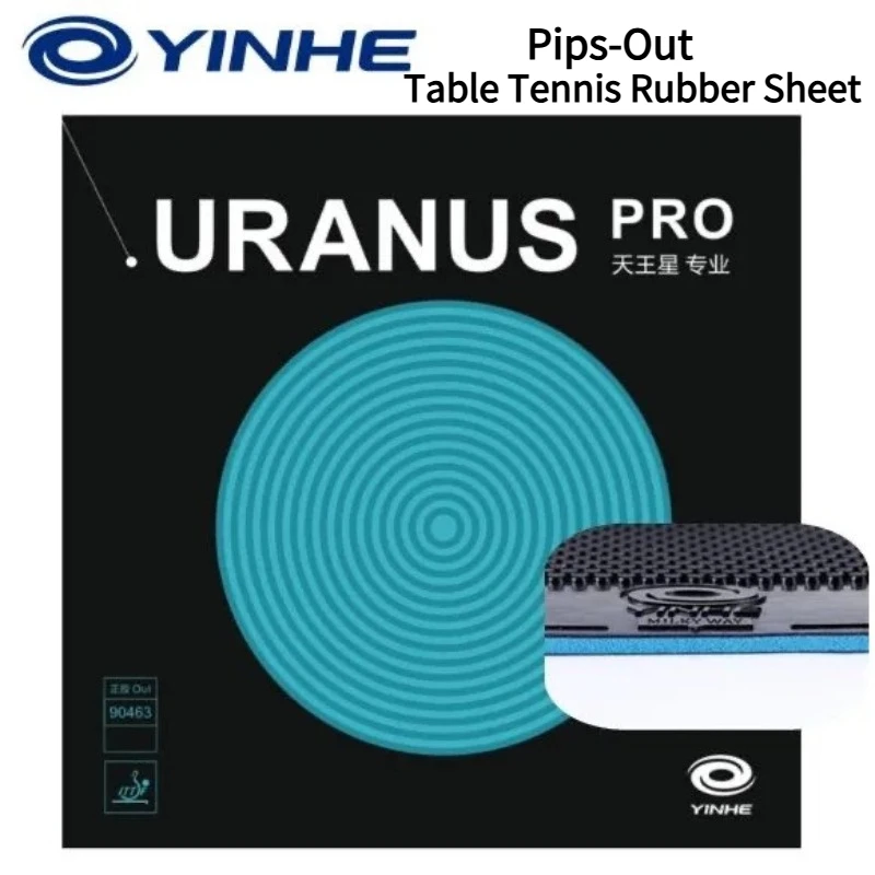 YINHE Uranus PRO Table Tennis Rubber Sheet Pips-out with 1.8/2.15mm Sponge Mid-Hard/Soft Ping Pong Rubber Fast Attack&Loop Drive
YINHE Uranus PRO Table Tennis Rubber Sheet Pips-out with 1.8/2.15mm Sponge Mid-Hard/Soft Ping Pong Rubber Fast Attack&Loop Drive