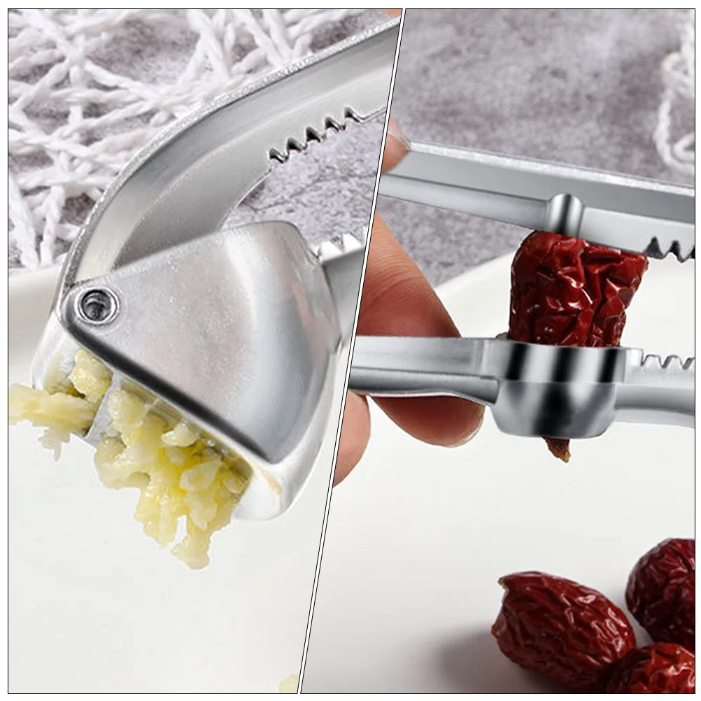 Garlic Presser Aluminum Alloy Manual Mincer Tool Kitchen Gadget Crushed Garlic Creator Home Cooking Accessories 
Garlic Presser Aluminum Alloy Manual Mincer Tool Kitchen Gadget Crushed Garlic Creator Home Cooking Accessories