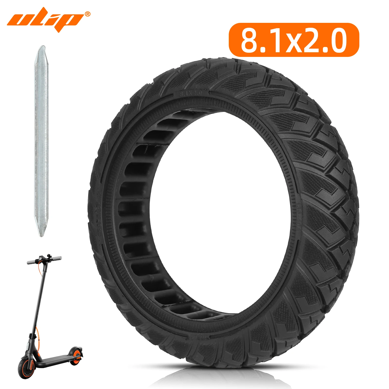 Сплошная шина ULIP 8,1x2,0 для электрического скутера Xiaomi 4 GO и Ninebot E2/E2 Pro/E2 Plus, устойчивая к проколам бескамерная шина
Сплошная шина ULIP 8,1x2,0 для электрического скутера Xiaomi 4 GO и Ninebot E2/E2 Pro/E2 Plus, устойчивая к проколам бескамерная шина