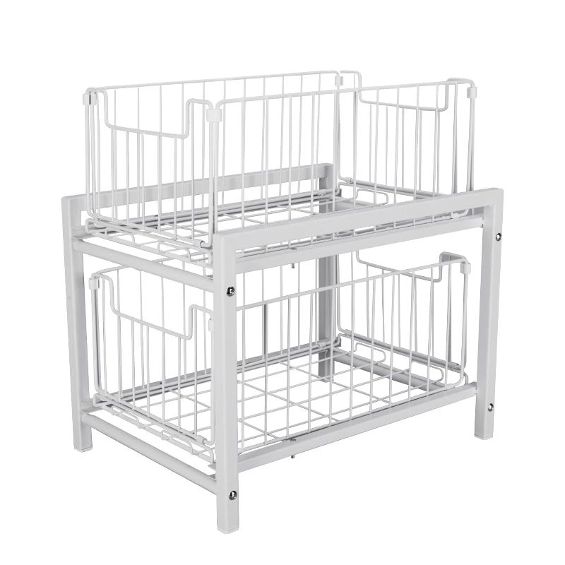 Высококачественная железная кухонная полка для хранения с многофункциональной выдвижной двухъярусной подставкой для специй
Высококачественная железная кухонная полка для хранения с многофункциональной выдвижной двухъярусной подставкой для специй