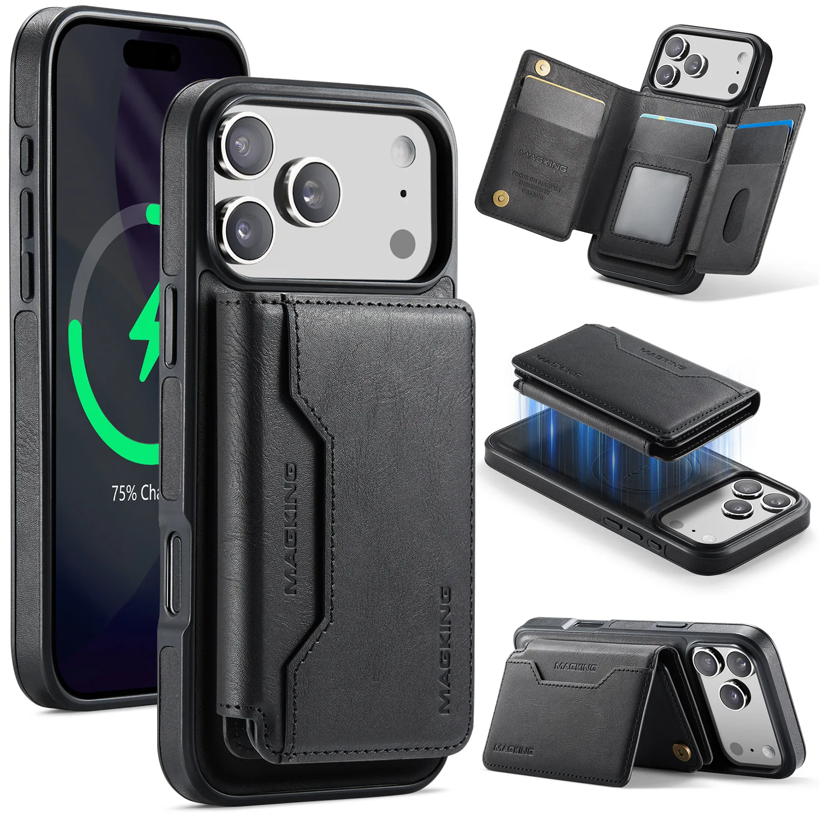 2 in 1 Magnetic Card Bag Leather Case For iPhone 17 Pro Max 16 Plus 15 14 13 12 11 Wireless Charging Retro 7 Slot Wallet Cover
2 in 1 Magnetic Card Bag Leather Case For iPhone 17 Pro Max 16 Plus 15 14 13 12 11 Wireless Charging Retro 7 Slot Wallet Cover