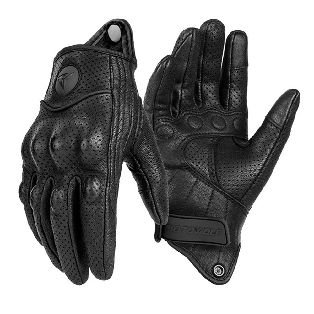 Motorcycle Windproof Leather Gloves Vintage Knight With Holes Summer Breathable Leather Full Finger Gloves Fall Proof
Motorcycle Windproof Leather Gloves Vintage Knight With Holes Summer Breathable Leather Full Finger Gloves Fall Proof