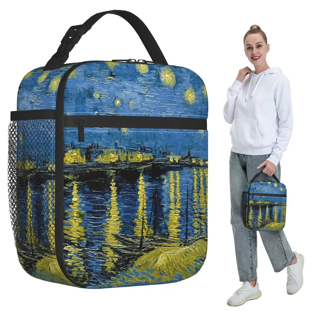Starlight Night Van Gogh Insulated Lunch Bag for Kids School Cooler Thermal Food Box Tote Leakproof Lunch Boxes Container
Starlight Night Van Gogh Insulated Lunch Bag for Kids School Cooler Thermal Food Box Tote Leakproof Lunch Boxes Container