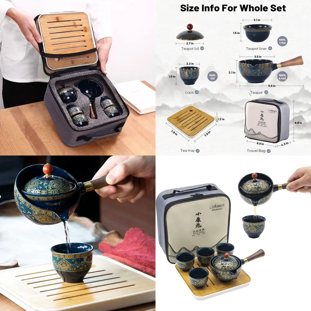Gongfu Tea Set Porcelain Teapot with 360 Rotation Infuser All in One Gift Bag
Gongfu Tea Set Porcelain Teapot with 360 Rotation Infuser All in One Gift Bag