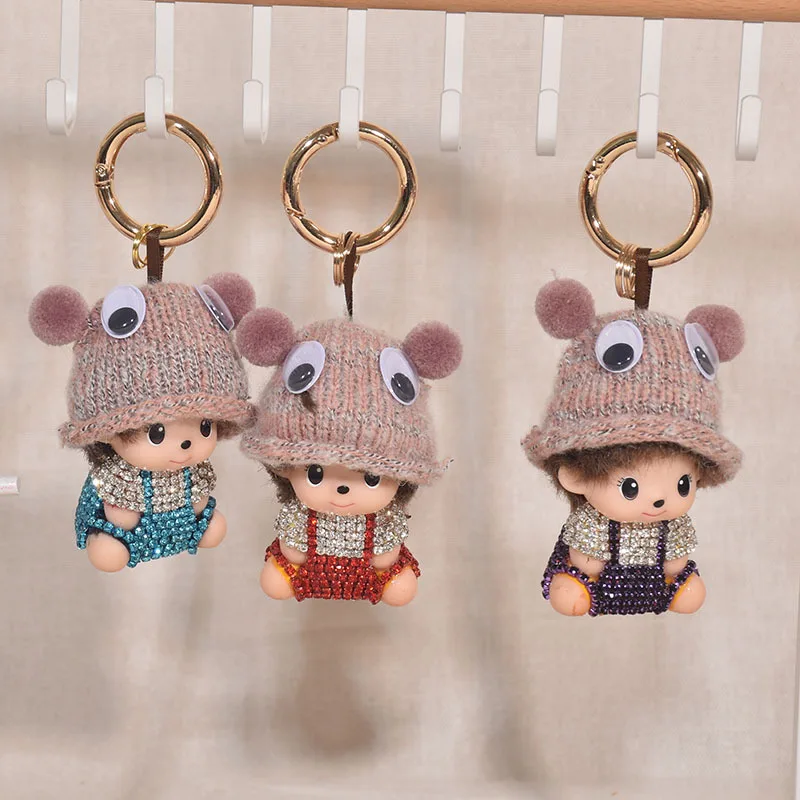 for Monchhichi Keychain Cartoon Monchi Keyring DIY Schoolbags Hanging Pendent Accessories Small Gifts Desk Ornament
for Monchhichi Keychain Cartoon Monchi Keyring DIY Schoolbags Hanging Pendent Accessories Small Gifts Desk Ornament