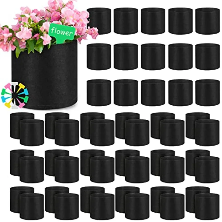 50 Packs Grow Bags Small Aeration Fabric Pots Nonwoven Garden Bags Grow Pots Planter with 50 Pcs Plant Labels for Indoor Outdoo
50 Packs Grow Bags Small Aeration Fabric Pots Nonwoven Garden Bags Grow Pots Planter with 50 Pcs Plant Labels for Indoor Outdoo