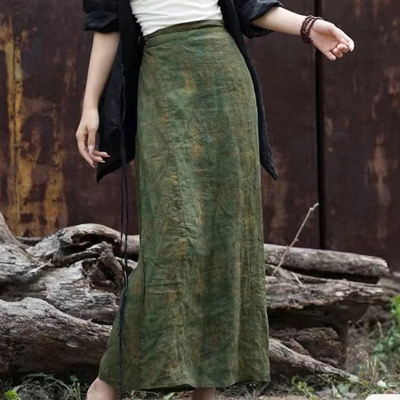 New Arrival Summer Women Casual All-match Vintage High Waist Straight Skirt Ankle-length Good Quality Cotton Linen Skirts Y118
New Arrival Summer Women Casual All-match Vintage High Waist Straight Skirt Ankle-length Good Quality Cotton Linen Skirts Y118