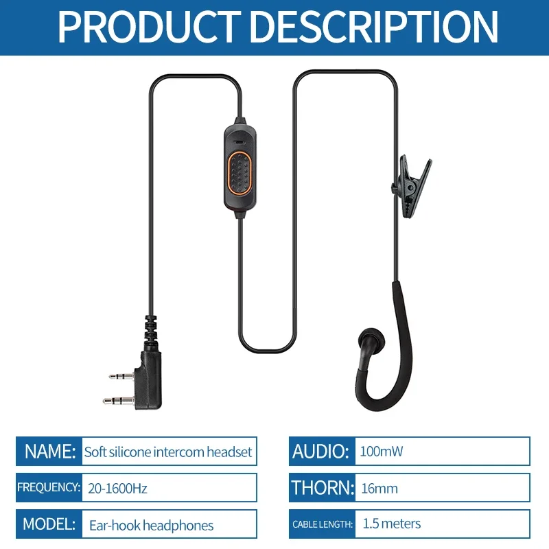 New Baofeng 780 Headset Mic earphone For BaoFeng UV-5R UV-5RH UV-21 PRO Quansheng UV-K6 Walkie Talkie Two Way Radio Accessories
New Baofeng 780 Headset Mic earphone For BaoFeng UV-5R UV-5RH UV-21 PRO Quansheng UV-K6 Walkie Talkie Two Way Radio Accessories