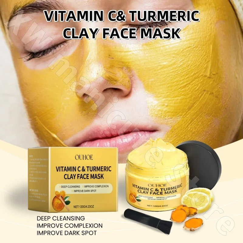 Vitamin C Turmeric Mud Film Soft and Shiny Nourishes Facial Skin Moisturizing Locks Water Shrinks Pores Turmeric Mud Film 120g
Vitamin C Turmeric Mud Film Soft and Shiny Nourishes Facial Skin Moisturizing Locks Water Shrinks Pores Turmeric Mud Film 120g