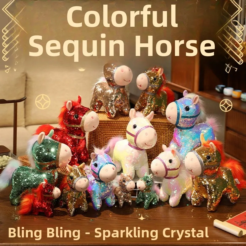 Adorable Sequin Doll Decoration Plu Toy Year Good Lu Charm Display Gift Decorative Foal
Adorable Sequin Doll Decoration Plu Toy Year Good Lu Charm Display Gift Decorative Foal
