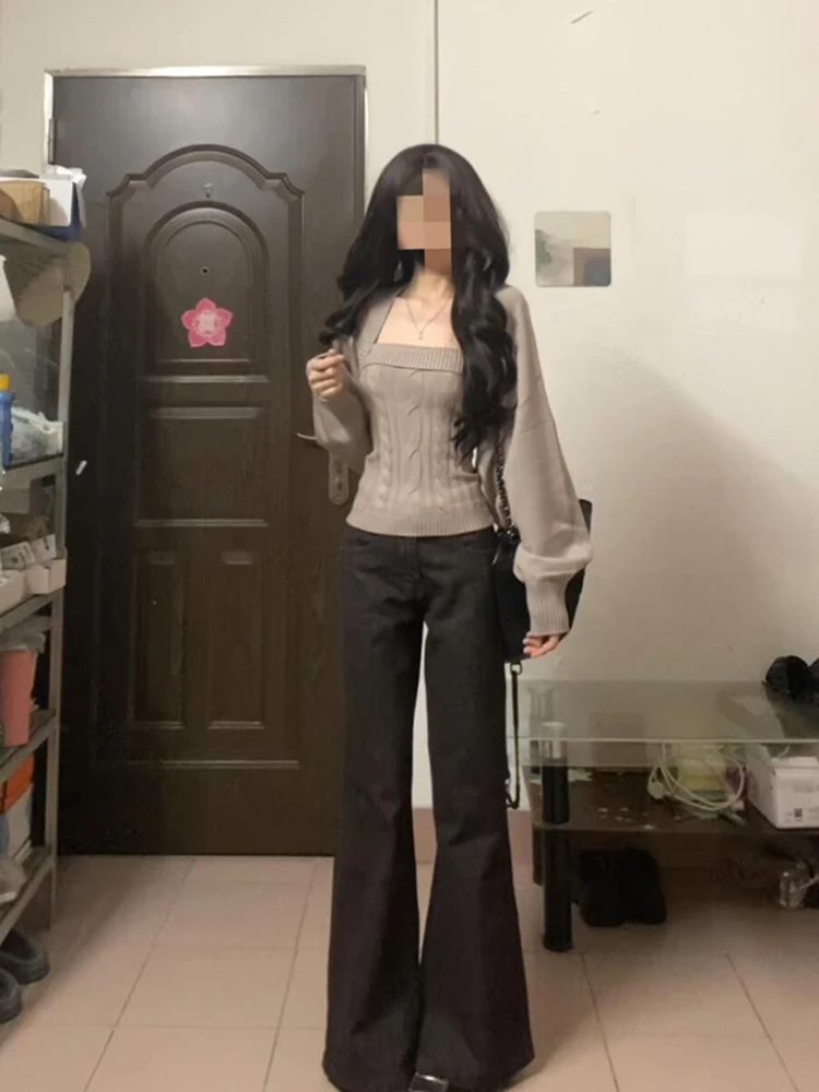 Retro Lazy Long Sve Knitwear Women's Loose Slimming Set Spicy Girl Loose Knitted Cardigan Top Outerwear Autumn Faion
Retro Lazy Long Sve Knitwear Women's Loose Slimming Set Spicy Girl Loose Knitted Cardigan Top Outerwear Autumn Faion