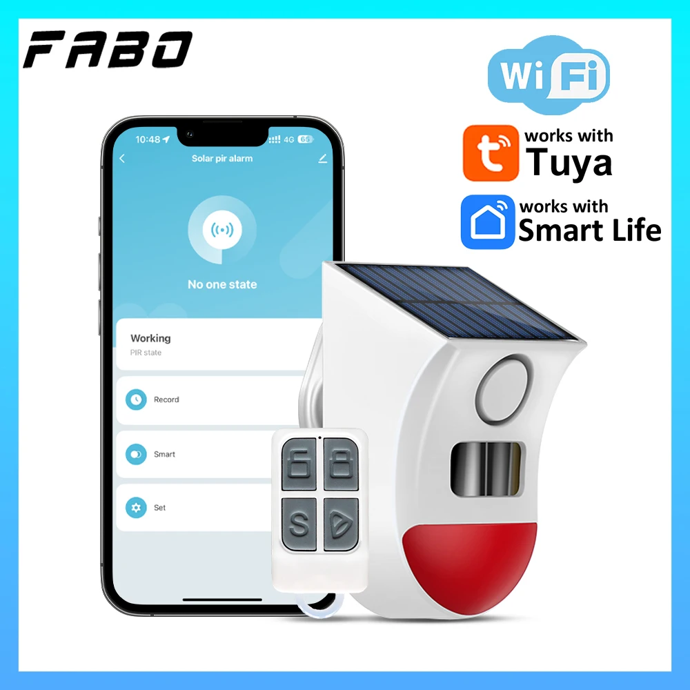 Tuya WiFi Solar Motion Sensor Alarm 2in1 120dB Smart Life APP Remote Solar Siren Alert for Home Yard Garage Garden Security
Tuya WiFi Solar Motion Sensor Alarm 2in1 120dB Smart Life APP Remote Solar Siren Alert for Home Yard Garage Garden Security