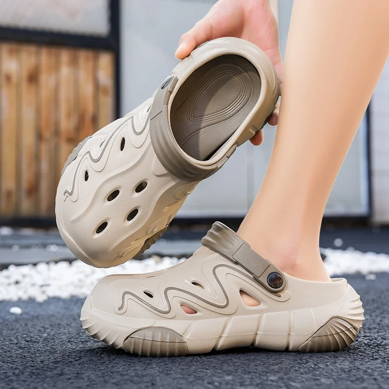 Outdoor Men's Hollow Out Clogs Thick Sole EVA Lightweight Summer Beach Slip On Shoes
Outdoor Men's Hollow Out Clogs Thick Sole EVA Lightweight Summer Beach Slip On Shoes