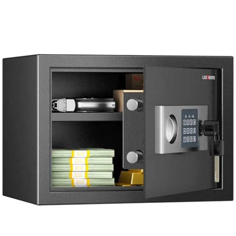 Safe for Home 0.6 Cubic Feet Safety Box Lock Box for Money Jewelry Documents and Guns Digital Security Safe for Office Hotel an
Safe for Home 0.6 Cubic Feet Safety Box Lock Box for Money Jewelry Documents and Guns Digital Security Safe for Office Hotel an