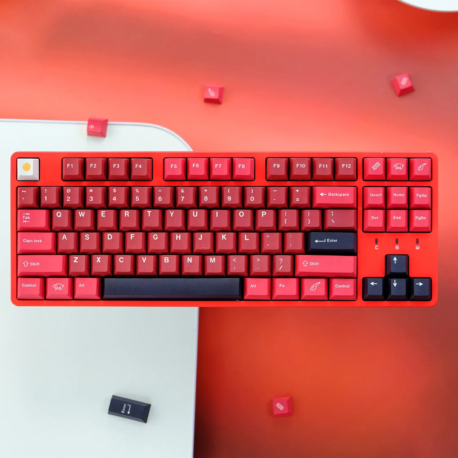 KYOMOT 128 Keys Black Jamón Keycap PBT Dye Sub Cherry Profile Red Black Style Keycaps for MX Switch Custom Mechanical Keyboard
KYOMOT 128 Keys Black Jamón Keycap PBT Dye Sub Cherry Profile Red Black Style Keycaps for MX Switch Custom Mechanical Keyboard