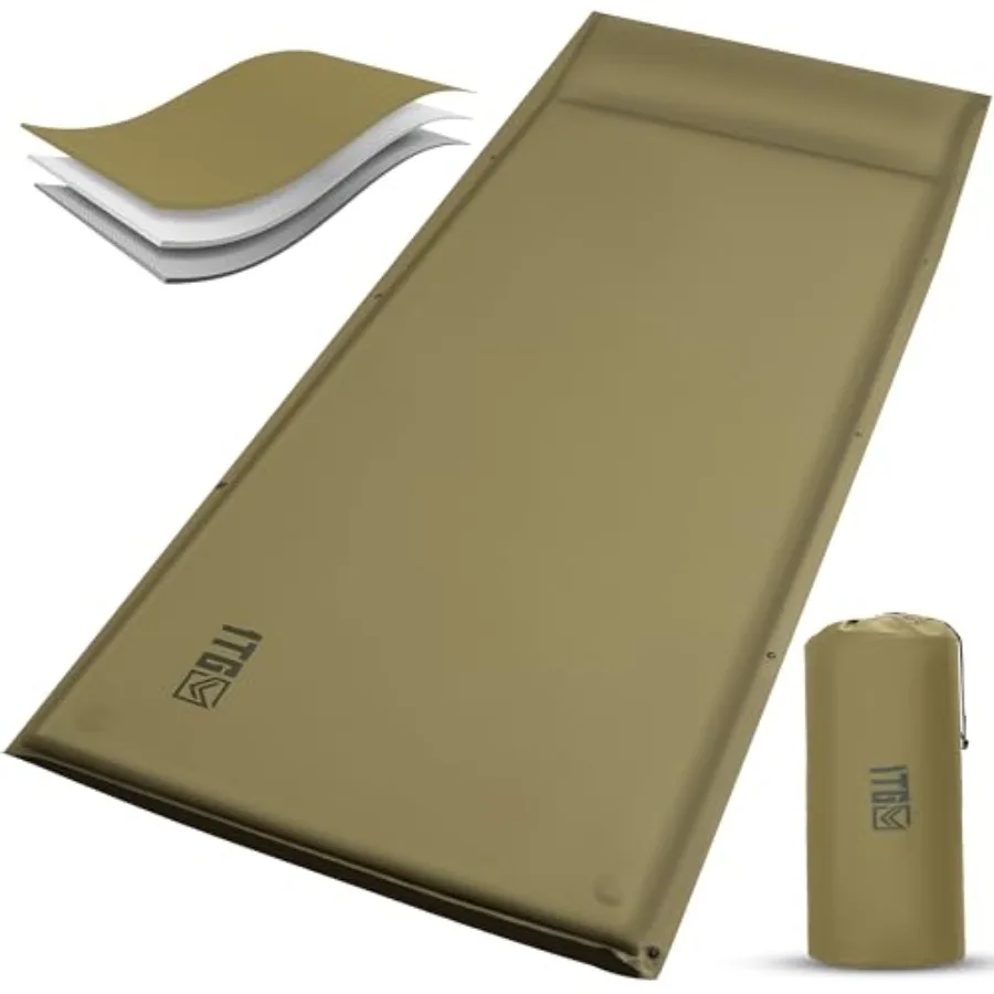 Self Inflating Sleeping Pad for Camping Insulated Inflatable Camping Mattress for Winter with Pillow Dual Valves Memory Foam Sl
Self Inflating Sleeping Pad for Camping Insulated Inflatable Camping Mattress for Winter with Pillow Dual Valves Memory Foam Sl