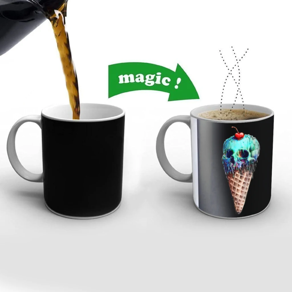Ice Cream Skull Creativity Change Color Chang mug Ceramic mug Hot Coffee Cup Breakfast Cup Mug Friend Gift
Ice Cream Skull Creativity Change Color Chang mug Ceramic mug Hot Coffee Cup Breakfast Cup Mug Friend Gift