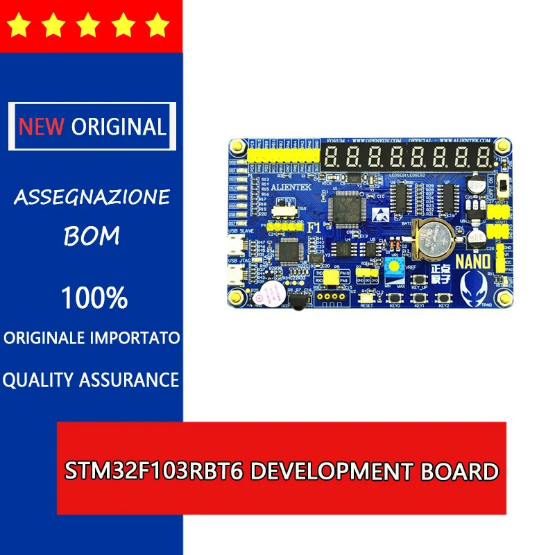 Nano STM32F103RBT6 development board on-board STLINK ST education alliance designated 
Nano STM32F103RBT6 development board on-board STLINK ST education alliance designated