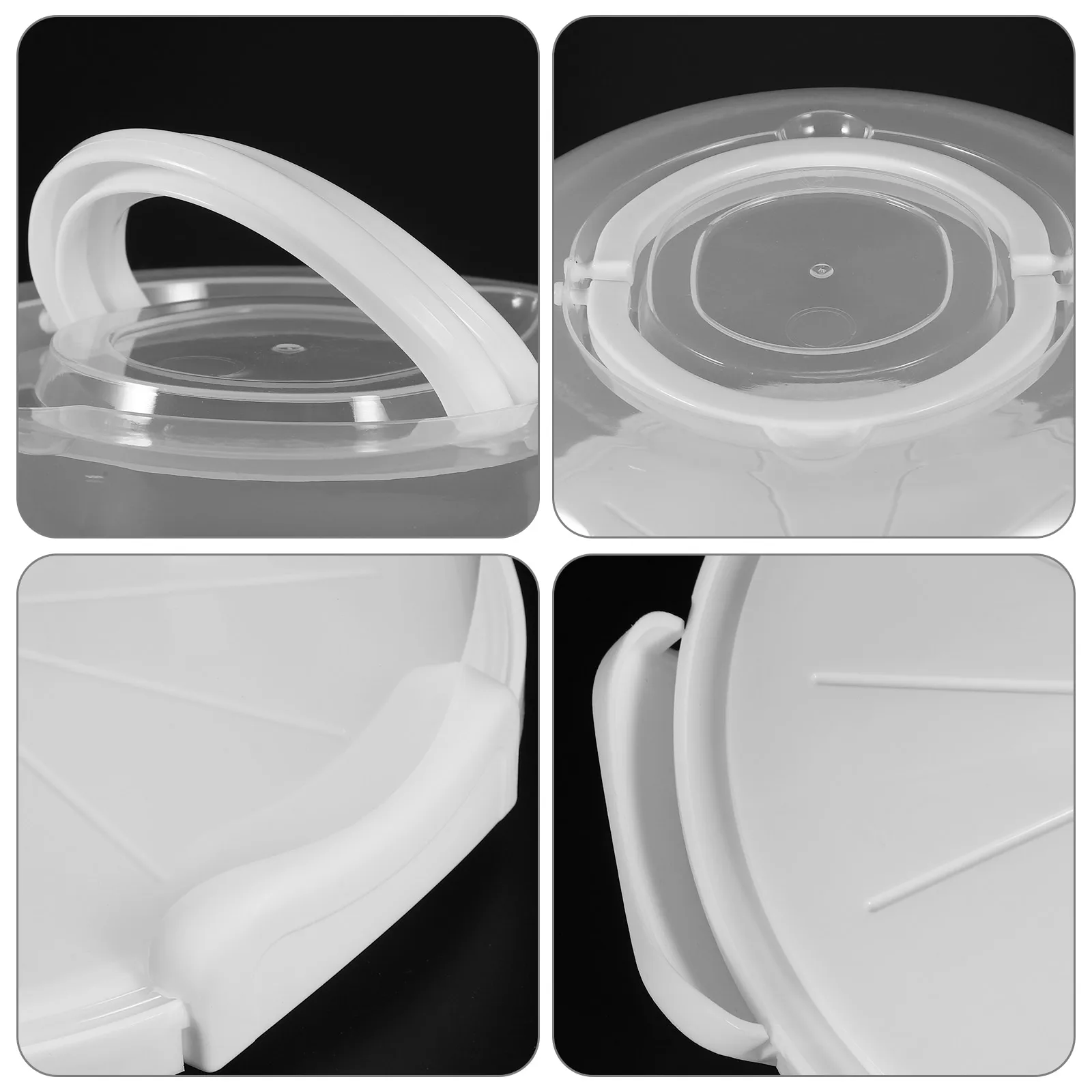 Reusable 8 Inch White Tall Cake Box Portable Birthday Holder Clear Food Containers Lids Foldable Handle Packaging Storage
Reusable 8 Inch White Tall Cake Box Portable Birthday Holder Clear Food Containers Lids Foldable Handle Packaging Storage