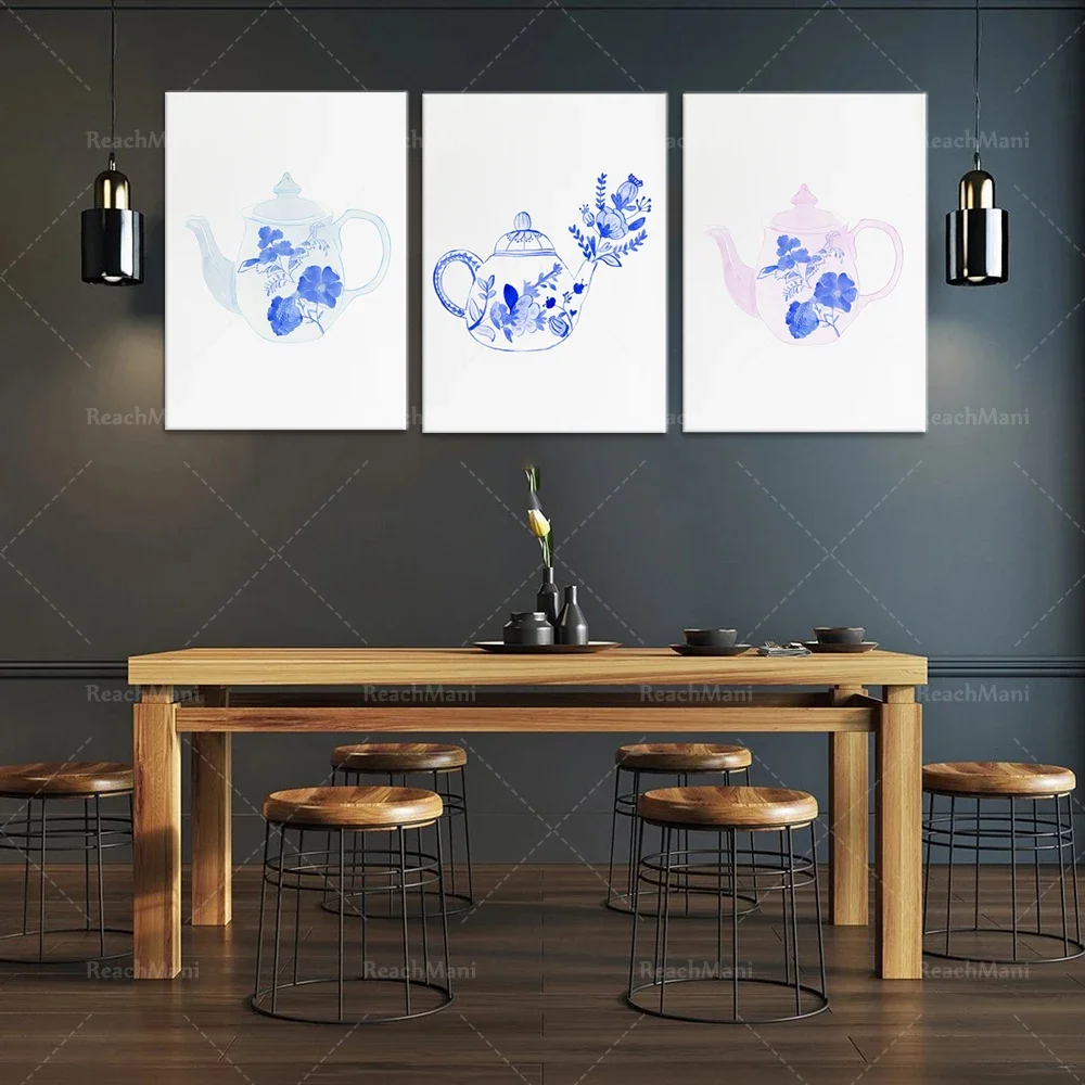 Watercolor Chinese teapot, kitchen teapot printing, Chinese style art, blue and white porcelain teapot, kitchen decoration, Chin
Watercolor Chinese teapot, kitchen teapot printing, Chinese style art, blue and white porcelain teapot, kitchen decoration, Chin