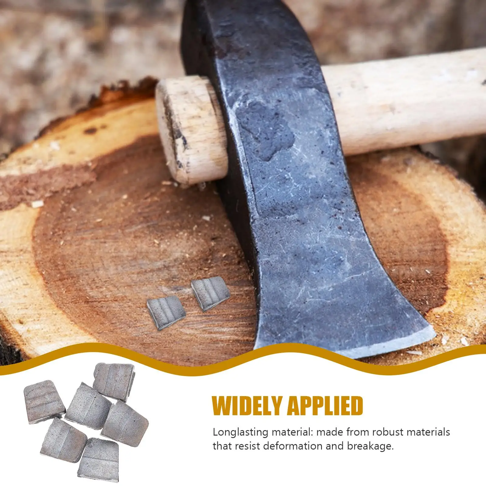 6Pcs Iron Wedge Axe Hammer Handle Splitting Tool Axe Hammer Wedges Replacement Sturdy Metal Axe Woodworking Tool Axe Accessories
6Pcs Iron Wedge Axe Hammer Handle Splitting Tool Axe Hammer Wedges Replacement Sturdy Metal Axe Woodworking Tool Axe Accessories