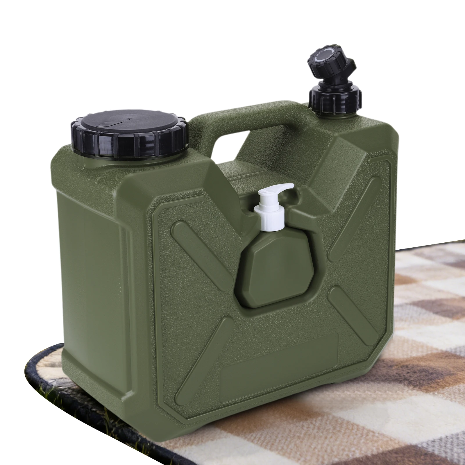18L Camping Water Container with Spigot and Hand Sanitizer Bottle Water Dispenser for Hiking Picnic Vehicle Outdoor Hurricane
18L Camping Water Container with Spigot and Hand Sanitizer Bottle Water Dispenser for Hiking Picnic Vehicle Outdoor Hurricane