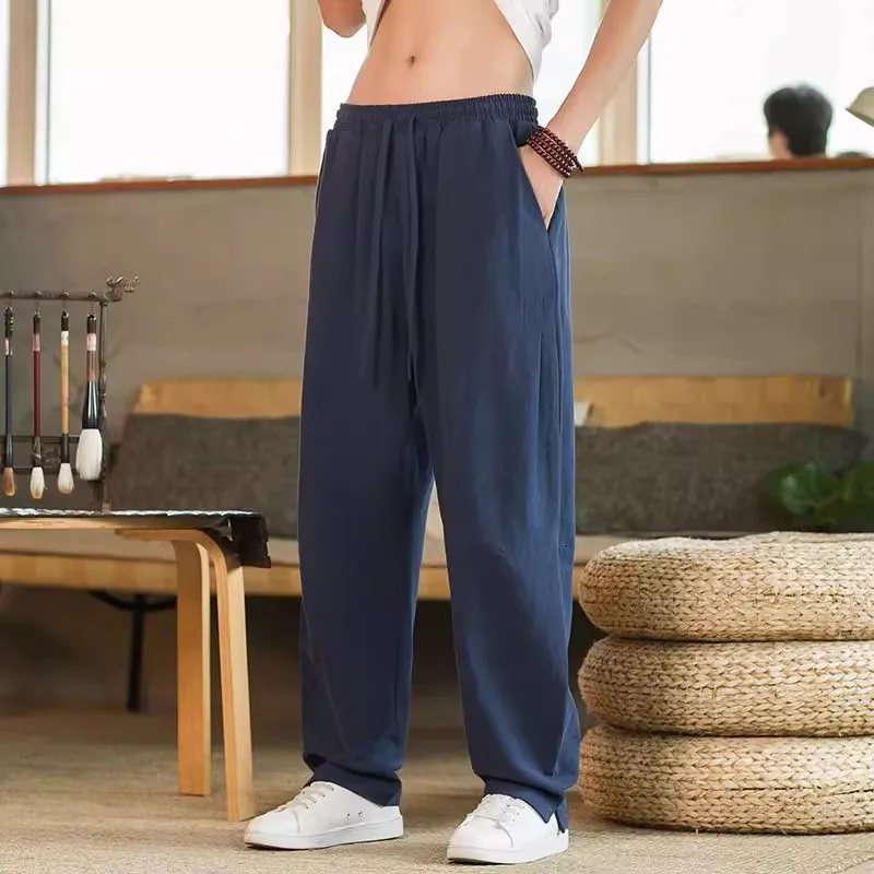 Extra Large 300 Pou Straight Leg Cotton Linen Men's Casual Pants Japanese Sle Artistic Trousers Comfortable Daily Wear
Extra Large 300 Pou Straight Leg Cotton Linen Men's Casual Pants Japanese Sle Artistic Trousers Comfortable Daily Wear