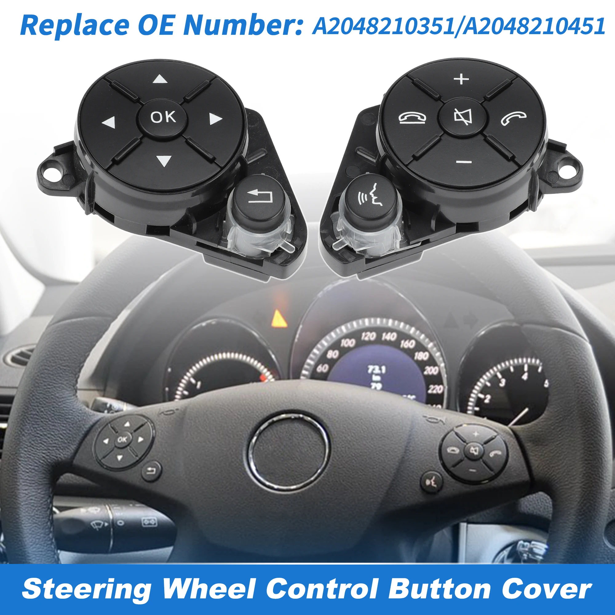 Чехол на кнопки рулевого колеса UXCELL для Mercedes-Benz C Class W204 C250 C300 2007-2010
Чехол на кнопки рулевого колеса UXCELL для Mercedes-Benz C Class W204 C250 C300 2007-2010