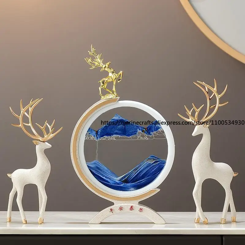 Quicksand Painting Hourglass Warm Home Ornament Living Room Wine Cabinet TV Cabinet Deer Decoration Moving Gift Housewarming
Quicksand Painting Hourglass Warm Home Ornament Living Room Wine Cabinet TV Cabinet Deer Decoration Moving Gift Housewarming