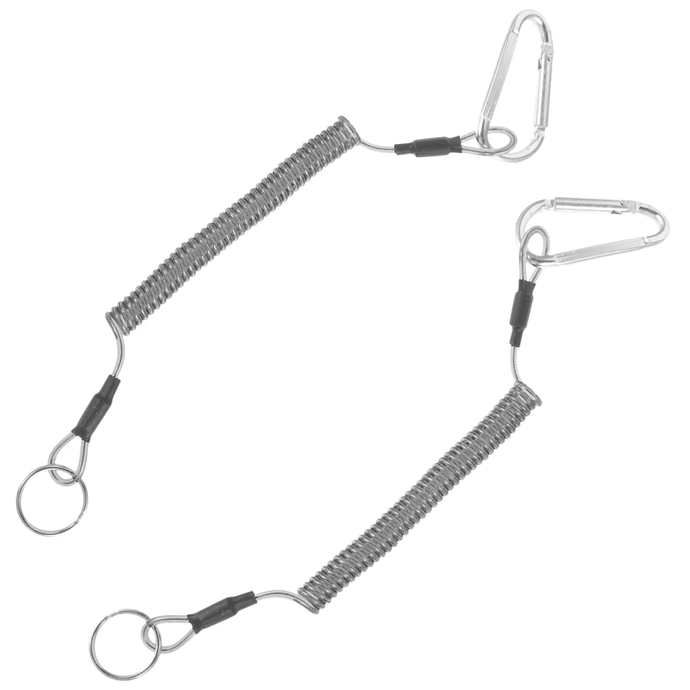 2 Pcs High Elasticity Fishing Miss Rope Steel Wire Coiled Lanyard Pant Hanger Colored Spring Retractable Tool for Sea
2 Pcs High Elasticity Fishing Miss Rope Steel Wire Coiled Lanyard Pant Hanger Colored Spring Retractable Tool for Sea