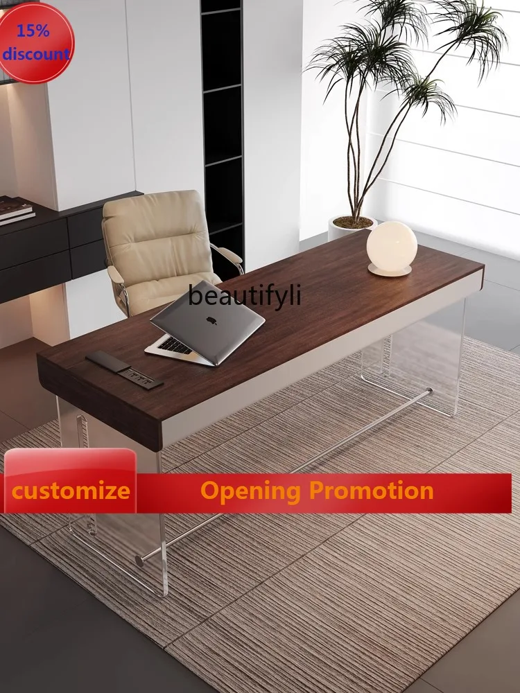Suspension Desk Acrylic Light Luxury Modern Minimalist Study Home Small Apartment Computer Desk Office Table G1218 
Suspension Desk Acrylic Light Luxury Modern Minimalist Study Home Small Apartment Computer Desk Office Table G1218