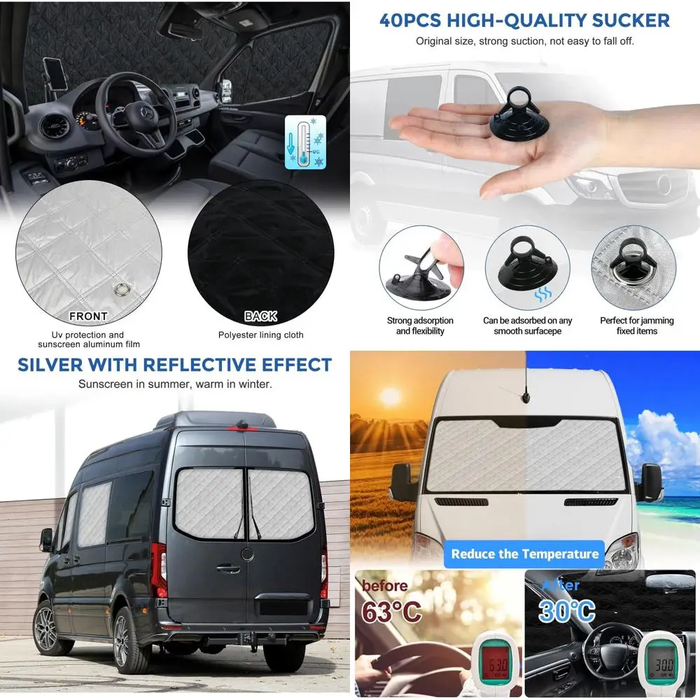 Mercedes Sprinter 7-Piece Sunshade Set 2006-2019 | LWB Full Cabin Thermal Insulation | UV & Privacy Protection for Windows
Mercedes Sprinter 7-Piece Sunshade Set 2006-2019 | LWB Full Cabin Thermal Insulation | UV & Privacy Protection for Windows