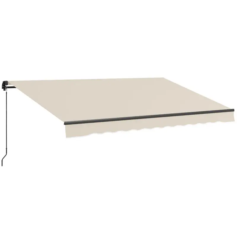 Outsunny 13' x 10' Retractable Awning, 280gsm UV Resistant Sunshade Shelter for Deck, Balcony, Yard, Beige
Outsunny 13' x 10' Retractable Awning, 280gsm UV Resistant Sunshade Shelter for Deck, Balcony, Yard, Beige