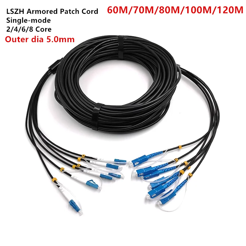 LSZH outdoor Armored Optical Fiber Cable,LC,Single-mode,2-core 4-core,6-core,8-core,Patch Cord,Flame Retardant,60m to120m
LSZH outdoor Armored Optical Fiber Cable,LC,Single-mode,2-core 4-core,6-core,8-core,Patch Cord,Flame Retardant,60m to120m