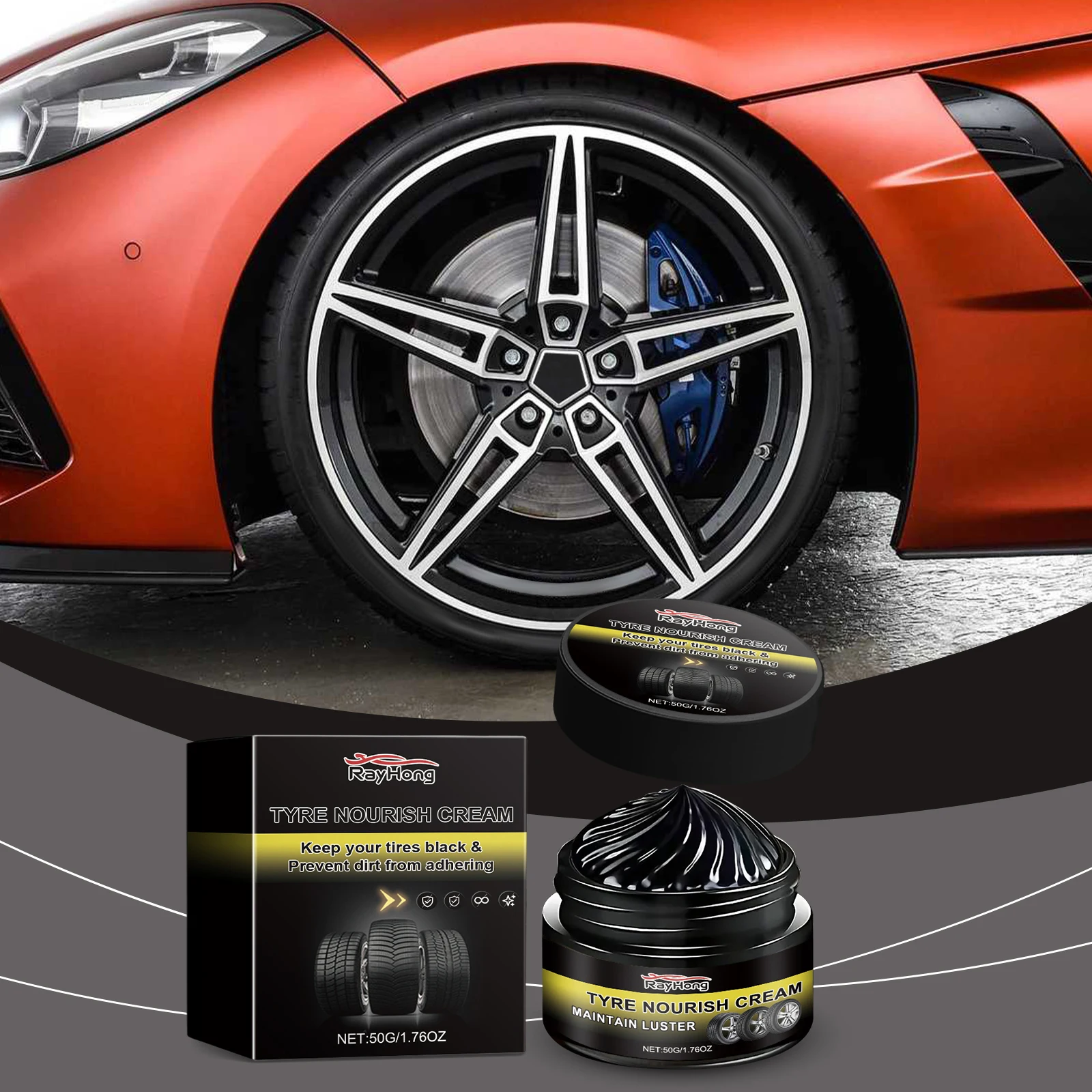 50g Wheel Cleaning Refurbish Wax Long Lasting Protective Tire Wax Tire Coating Wax for Car Truck & SUV Easy Application
50g Wheel Cleaning Refurbish Wax Long Lasting Protective Tire Wax Tire Coating Wax for Car Truck & SUV Easy Application