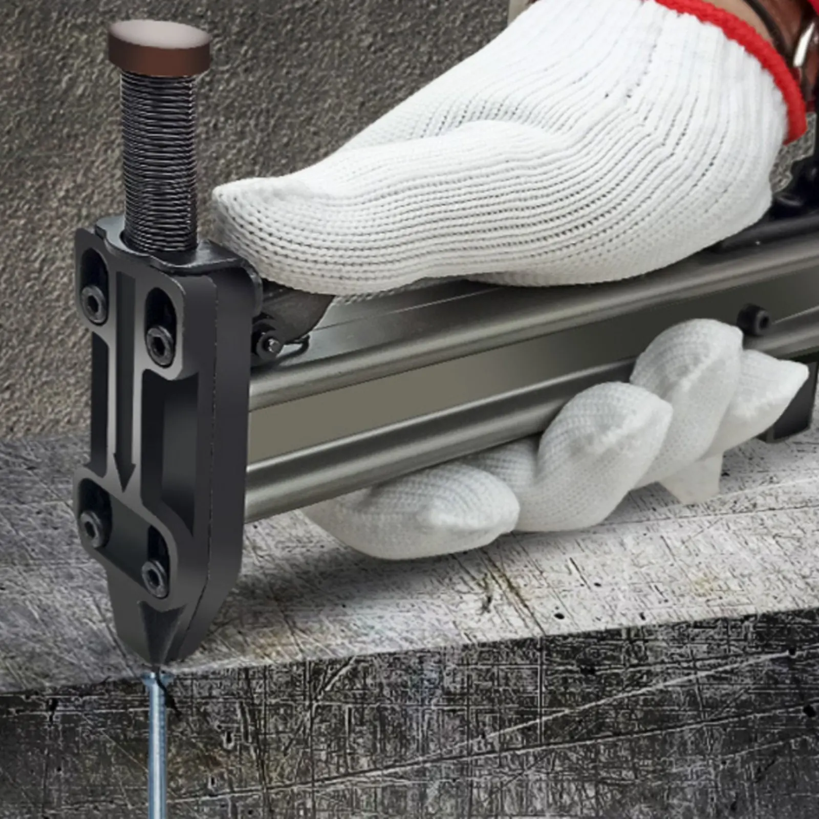Manual Steel Nailer High Hardness Alloy Head Semi-Automatic Nail Fastening Tool Quick Return for DIY Hobbyists, Renovation
Manual Steel Nailer High Hardness Alloy Head Semi-Automatic Nail Fastening Tool Quick Return for DIY Hobbyists, Renovation