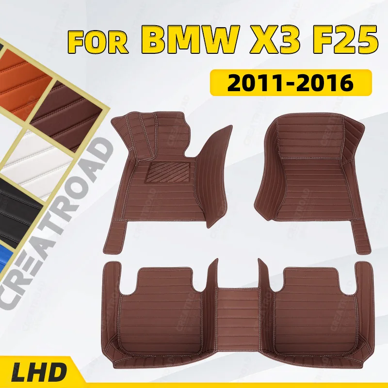 Автомобильные напольные коврики на заказ для BMW X3 F25 2011 2012 2013 2014 2015 2016, автомобильные накладки на ногу, задняя крышка, аксессуары для интерьера
Автомобильные напольные коврики на заказ для BMW X3 F25 2011 2012 2013 2014 2015 2016, автомобильные накладки на ногу, задняя крышка, аксессуары для интерьера