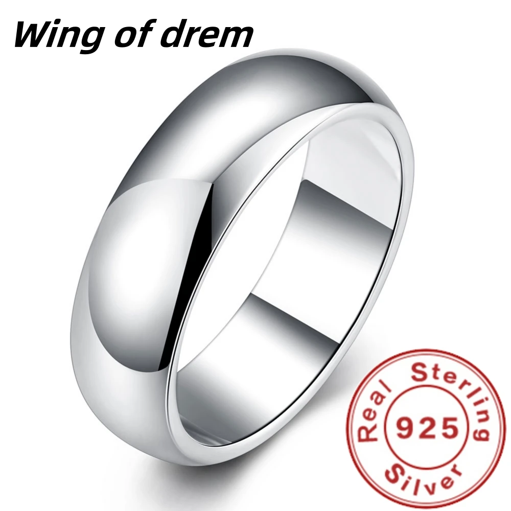 High Quality 925 Sterling Silver Ring Fashion Simple Smooth Round Ring Party Jewelry for Women Size 5 6 7 8 9 10 11
High Quality 925 Sterling Silver Ring Fashion Simple Smooth Round Ring Party Jewelry for Women Size 5 6 7 8 9 10 11