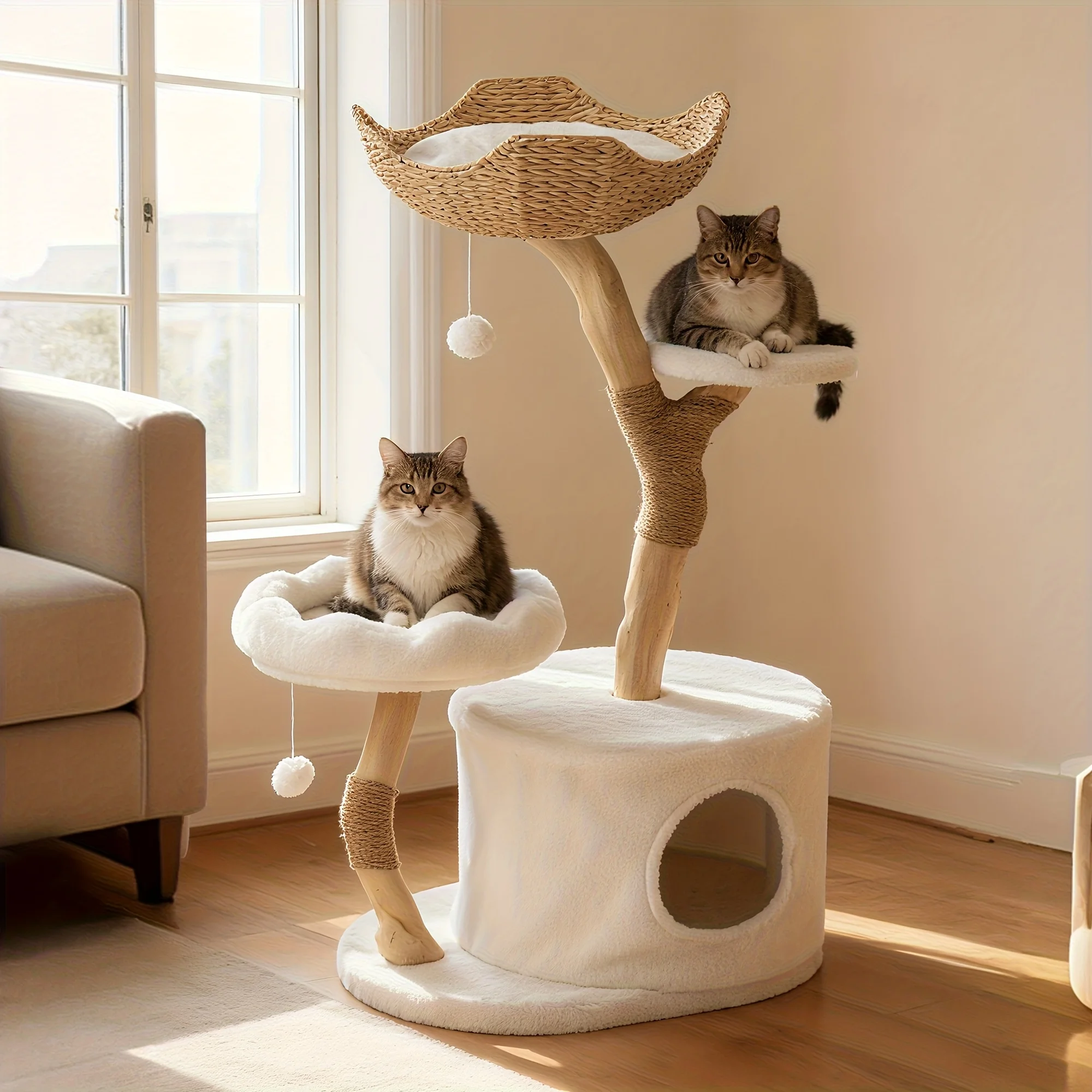 Cat Climbing Frame, Cat Nest, Multi-layer Climbing Frame for Cats, Cat Tree Toy, Indoor Plush Cat Nest And Sisal Scratching Post, Resistant to Cat Scratching, Suitable for Multiple Cats, Gift for Cat Lovers, Christmas Decoration
Cat Climbing Frame, Cat Nest, Multi-layer Climbing Frame for Cats, Cat Tree Toy, Indoor Plush Cat Nest And Sisal Scratching Post, Resistant to Cat Scratching, Suitable for Multiple Cats, Gift for Cat Lovers, Christmas Decoration