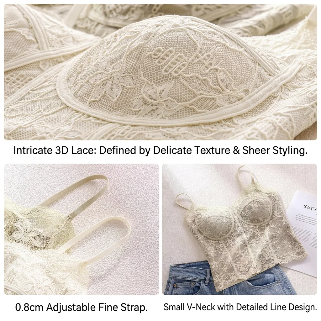 Tank Top Wire-Free Adjustable Strap Camisole Wireless Slimming Camisole Elastic Women'S Lace Camisole For Home Relaxation
Tank Top Wire-Free Adjustable Strap Camisole Wireless Slimming Camisole Elastic Women'S Lace Camisole For Home Relaxation