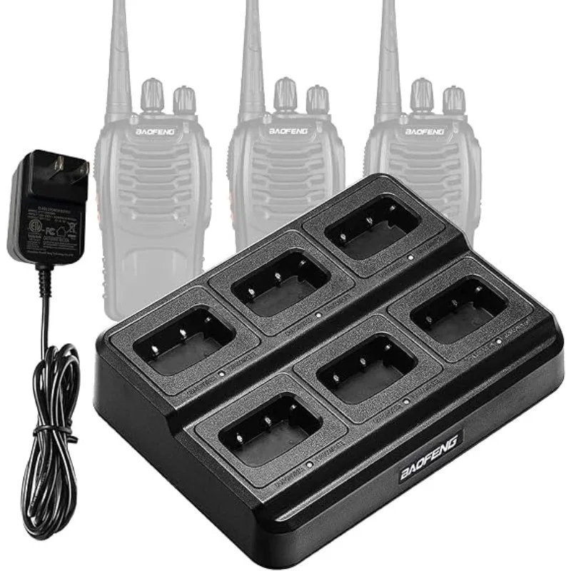BAOFENG BF-888S Six-Way Radio Charger Multi Unit Charger Base for BF-888S BF-88ST BF-88A H-777 Walkie Talkie and Battery
BAOFENG BF-888S Six-Way Radio Charger Multi Unit Charger Base for BF-888S BF-88ST BF-88A H-777 Walkie Talkie and Battery