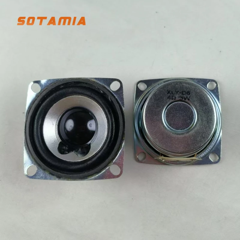 SOTAMIA 2PCS 2 Inch Square Full Range Speaker 4 Ohms 3 Watts Anti Magnetic Silver Basin Cloth Side Long Stroke HIFI Speaker
SOTAMIA 2PCS 2 Inch Square Full Range Speaker 4 Ohms 3 Watts Anti Magnetic Silver Basin Cloth Side Long Stroke HIFI Speaker