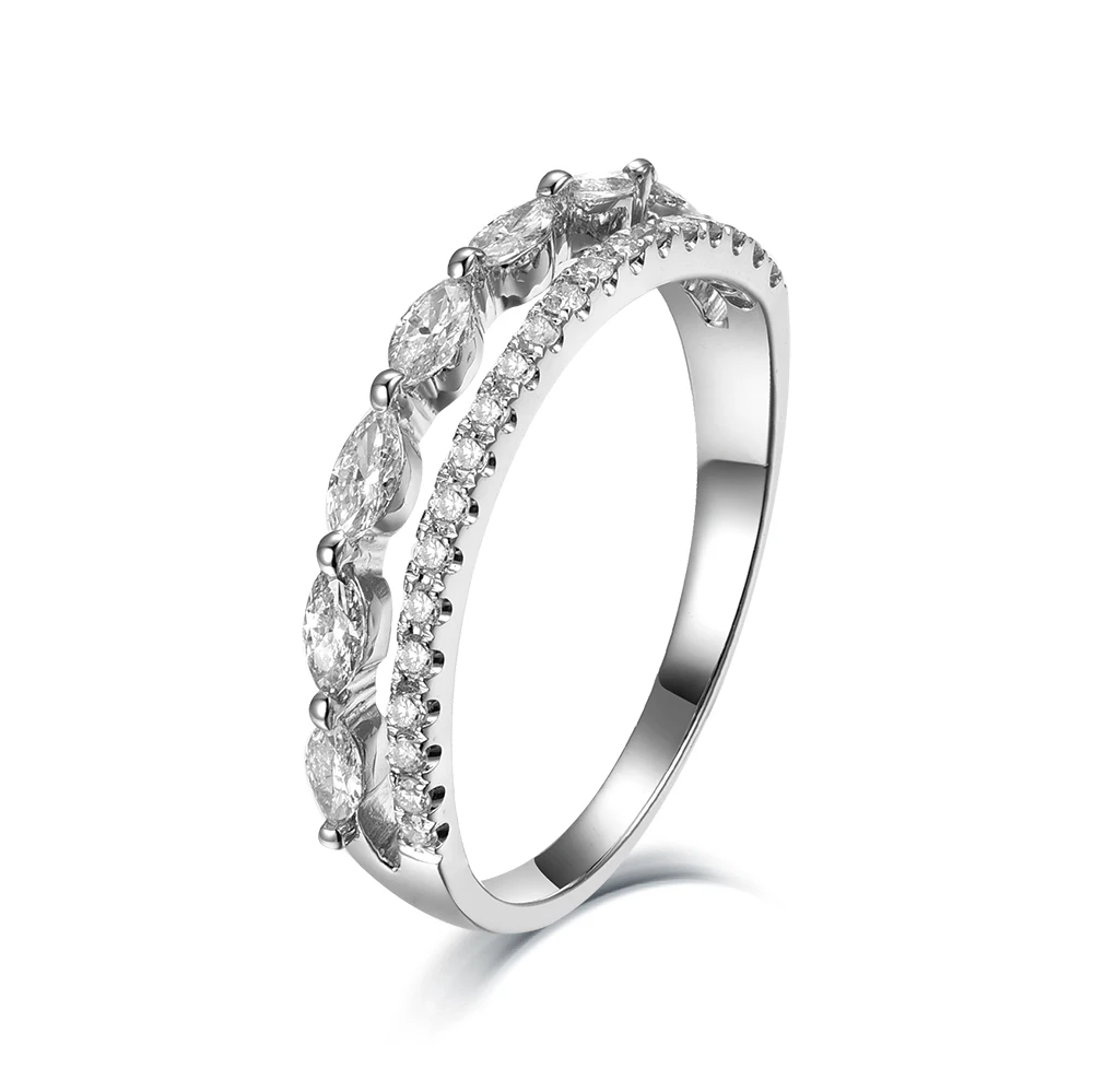 Sun Star Gorgeous Diamond Jewelry Design 18k White Gold Marquise Cut Diamond Eternity Ring for Women
Sun Star Gorgeous Diamond Jewelry Design 18k White Gold Marquise Cut Diamond Eternity Ring for Women