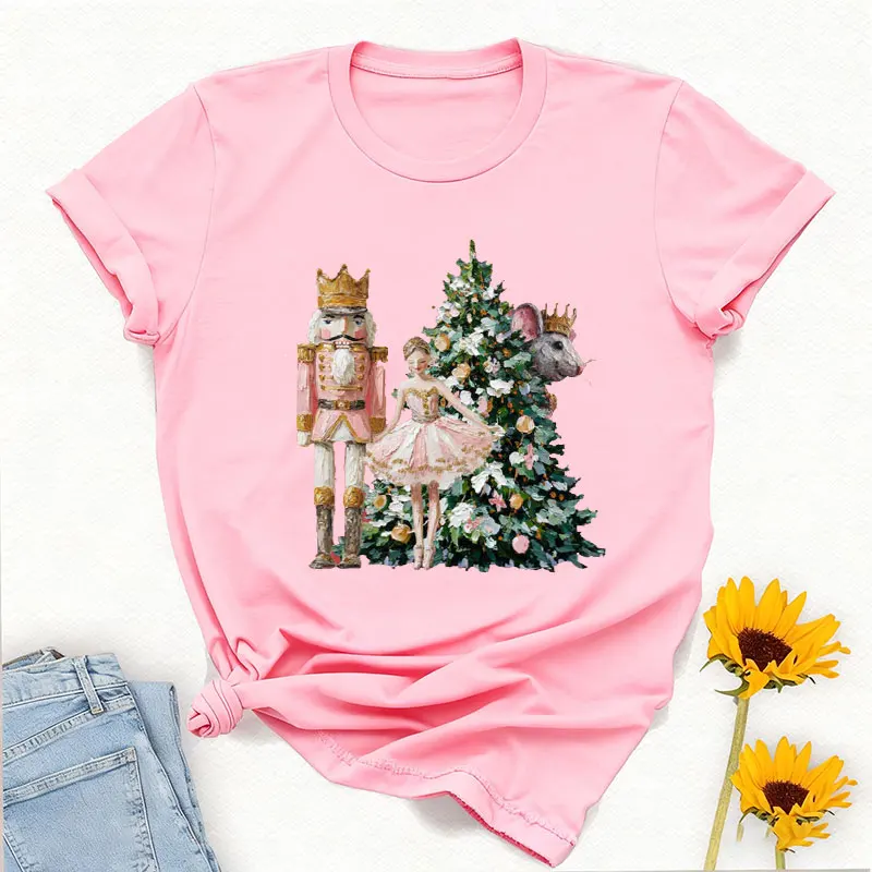 Retro Scene Women's Vintage Painted Nutcracker Y2K Christmas Trees Matching Casual Style Family Shirt Crewneck Graphic T Shirts
Retro Scene Women's Vintage Painted Nutcracker Y2K Christmas Trees Matching Casual Style Family Shirt Crewneck Graphic T Shirts