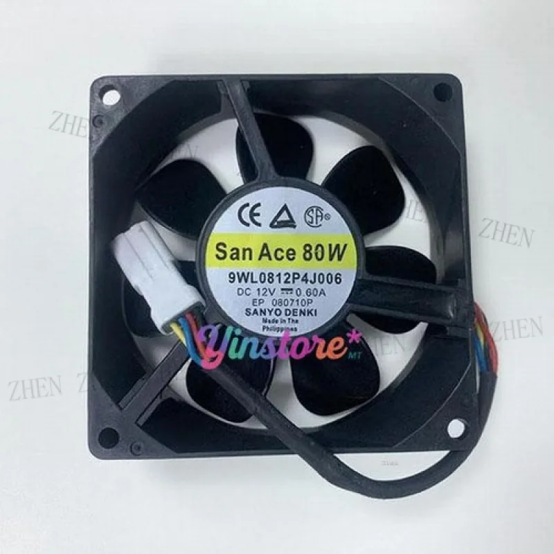 Y 1 Pc. New 9WL0812P4J006 Cooling Fan 8025 DC12V 0.6A IP68 8CM 4Pin
Y 1 Pc. New 9WL0812P4J006 Cooling Fan 8025 DC12V 0.6A IP68 8CM 4Pin