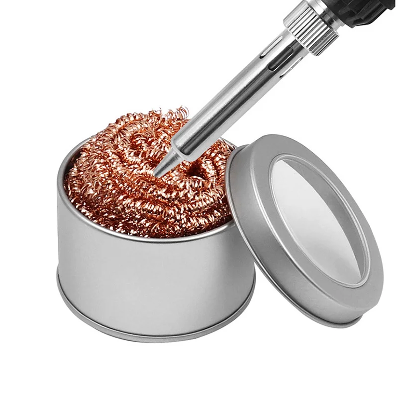 Desoldering Cleaning Ball Soldering Iron Mesh Filter Cleaning Nozzle Tip Copper Wire Cleaner Ball Metal Dross Box Clean Ball
Desoldering Cleaning Ball Soldering Iron Mesh Filter Cleaning Nozzle Tip Copper Wire Cleaner Ball Metal Dross Box Clean Ball