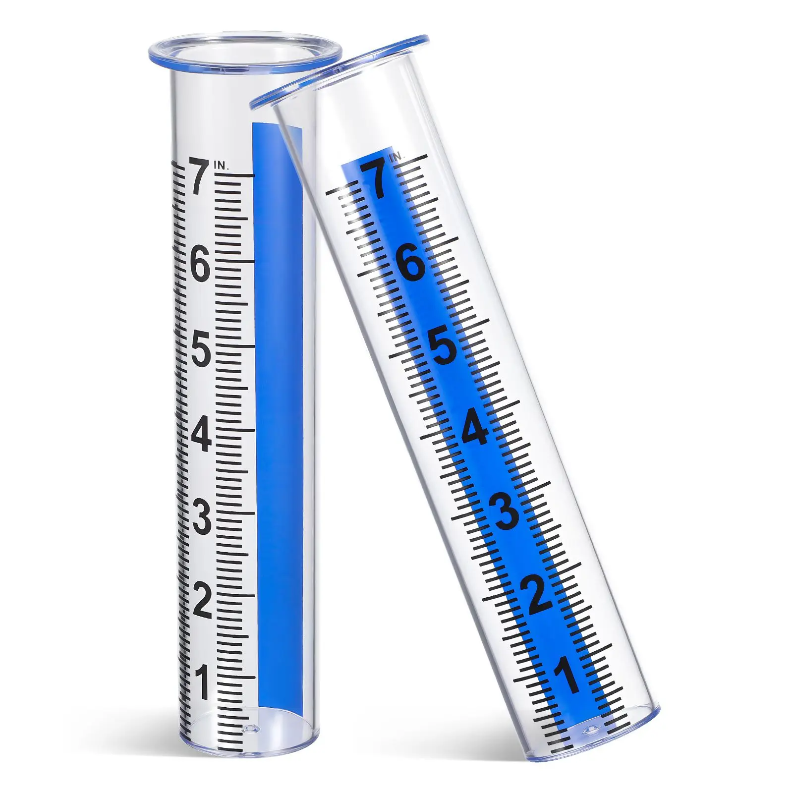 2 Pcs Transparent Plastic Test Tube Rain Gauge for Outdoor Use Precise Measurement Lawn Yard Water Level Monitor
2 Pcs Transparent Plastic Test Tube Rain Gauge for Outdoor Use Precise Measurement Lawn Yard Water Level Monitor