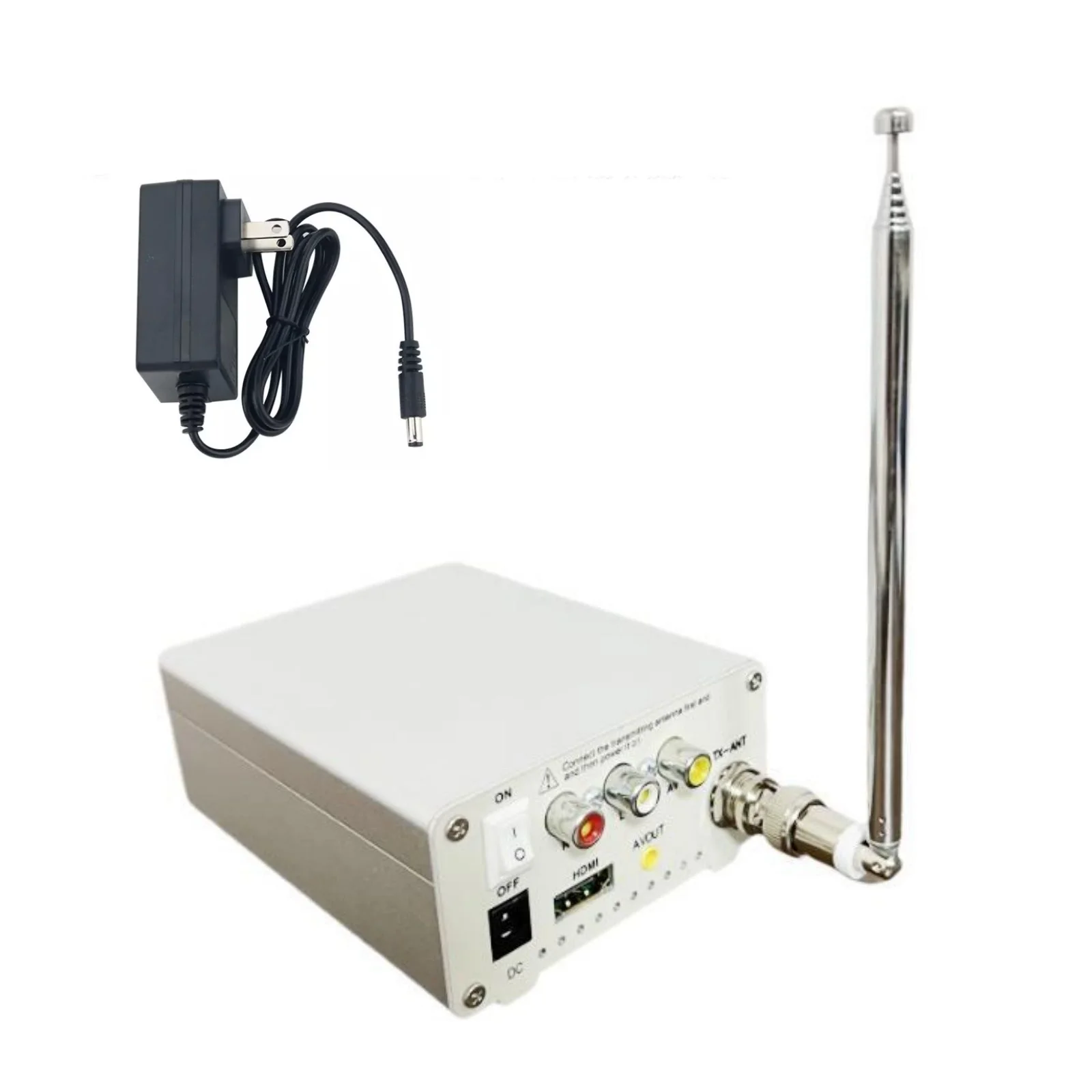 ТВ-передатчик TV-TX200 VHF/UHF для аналогового телевидения с поддержкой HDMI-совместимого AV-входа, аналогового сигнала и телескопической антенной
ТВ-передатчик TV-TX200 VHF/UHF для аналогового телевидения с поддержкой HDMI-совместимого AV-входа, аналогового сигнала и телескопической антенной