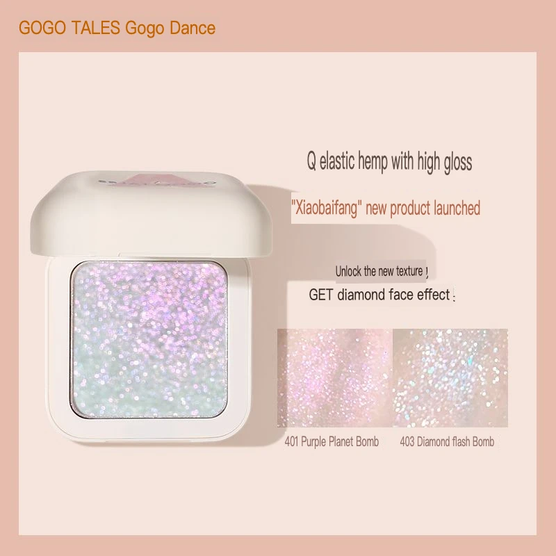 GOGO TALES Gogo Dance Little White Square Highlighter Palette Glitter Face Brightening Fairy Potato Mud Shimmer
GOGO TALES Gogo Dance Little White Square Highlighter Palette Glitter Face Brightening Fairy Potato Mud Shimmer