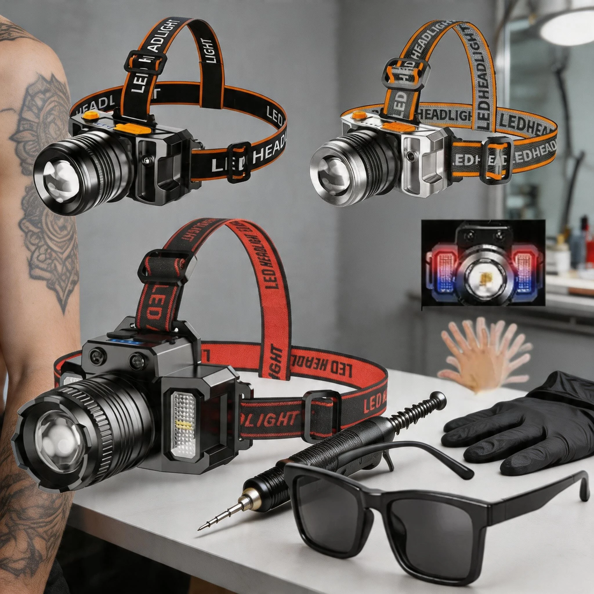 Narkasy Rechargeable LED Tattoo Work Light Kit, Anti-Glare Hands-Free Lighting
Narkasy Rechargeable LED Tattoo Work Light Kit, Anti-Glare Hands-Free Lighting
